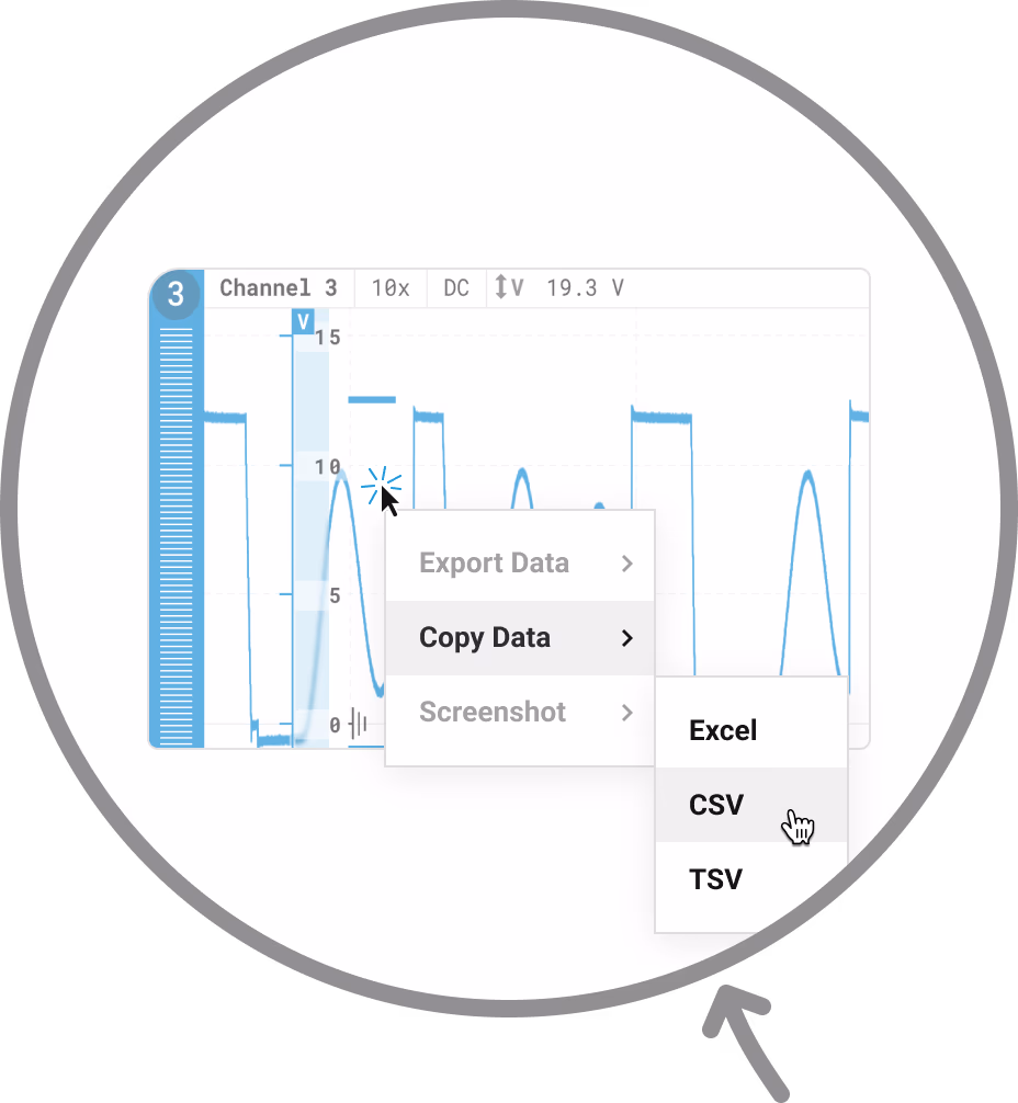 Saleae Logic: export data directly to CSV